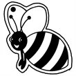 Key Tags - Soft Vinyl - Stock Shape Collection - Bee