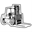 Key Tags - Soft Vinyl - Stock Shape Collection - Forklift