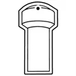 Key Tags - Soft Vinyl - Stock Shape Collection - Water Tower