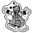Key Tags - Soft Vinyl - Stock Shape Collection - Clown