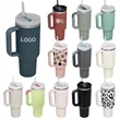40 Oz. Vacuum Tumbler with Handle & Straw