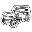 Key Tags - Soft Vinyl - Stock Shape Collection - Golf Cart