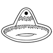 Key Tags - Soft Vinyl - Stock Shape Collection - Sombrero