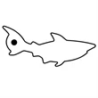 Key Tags - Soft Vinyl - Stock Shape Collection - Shark
