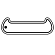 Key Tags - Soft Vinyl - Stock Shape Collection - Canoe