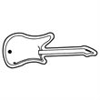 Key Tags - Soft Vinyl - Stock Shape Collection - Guitar