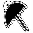 Key Tags - Soft Vinyl - Stock Shape Collection - Umbrella