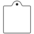 Key Tags - Soft Vinyl-Stock Shape Collection - Square w/ Tab