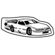 Key Tags - Soft Vinyl - Stock Shape Collection - Race Car