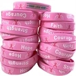 Pink Ribbon Breast Cancer Awareness Bracelet