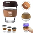 Reusable Glass Coffee Cup with Cork Sleeve