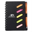 Black Cardboard Paper Journal Notebook Pen