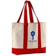 10 oz. Cotton Canvas Striped Tote