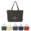 Large Cotton Canvas Yacht Tote Bag