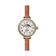 Shinola The Birdy Moon Phase Women's Leather Strap Watch