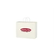 Kraft Paper White Shopping Bag - 16" x 12-1/2"