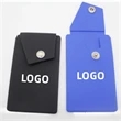 Button type silicone card holder