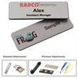 1.25" x 3" Metal Name Badge - Digital Printed