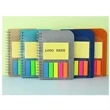 Plastic Spiral Notebook With Sticky Notes And Tabs