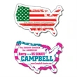 United States Shape Magnet - 3.5x2.34 - 30 Mil