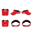 Sandwich Bill Curved Sun Visors Adjustable Hook & Loop