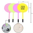 2 in 1 Plastic Round Fan w/ Ballpoint Pen