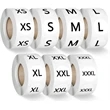 500Pcs(7/8 Inch) Clothing Size Stickers