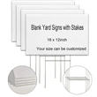 Blank Yard Signs with Stakes