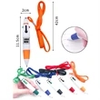 4 Color Ballpoint Pen With Neck Lanyard