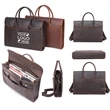 13.3" Laptop Genuine Resistance Leather Briefcase Bag