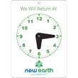 Open/Will Return Office Clock Sign