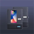 6000 mAh Wireless Charging Power Bank Notebook with LED Logo