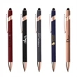 Stylus-4562 Ballpoint Soft Touch Pens with Rose Gold Trims