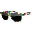 Rainbow Retro Sunglasses w/ 1-Color Temple Imprint