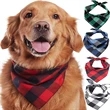 Triangle Pet Buffalo Bandana Plaid Scarf