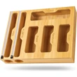 Bamboo Ziplock Bag Storage Organizer