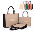 Jute Bags w/ Colored Sides and Handles