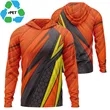 Men's rPET Recycled Sublimation Performance Hoodie T-Shirt