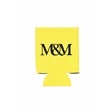 Yellow Neoprene Flat Can Cooler