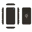 Supersonic Qi Wireless Power Bank w/ Suction Cups 12000mAh