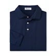 Peter Millar Men's Solid Performance Long-Sleeve Jersey Polo