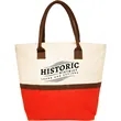 Two Tone Jute Window Shopper Tote (1 Color Imprint)