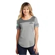 Sport-Tek Ladies PosiCharge Tri-Blend Wicking Fan Tee.