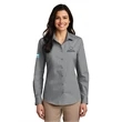 Port Authority Ladies Long Sleeve Carefree Poplin Shirt.
