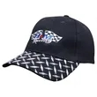 Brushed Heavy Cotton Cap with Checker Plate on Peak