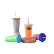 24 oz. Color Changing Cup w/ Lid & Straw