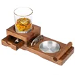 Cigar Ashtray Coaster With Whiskey Glass Tray
