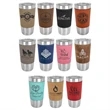 Laser Engraved Polar Camel 20 oz Leatherette Tumbler w/ Lid