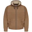 Bulwark Men's FR Brown Duck Hooded Jacket