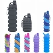 Custom Reusable Silicone Collapsible Sport Water Bottle